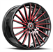 Spec-1 SP-68 17x7.5 5x105 5x114.3 +42 Cb 73.1 Gloss Black & Red Machined