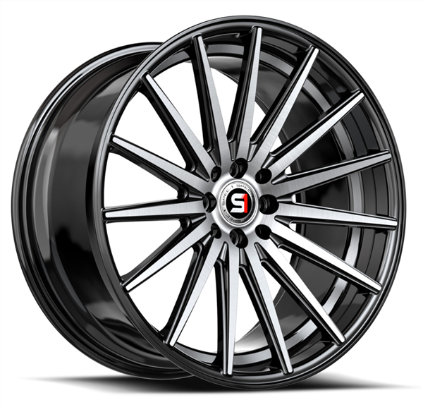 Spec-1 SP-69 17x7.5 5x100 5x114.3 +42 Cb 73.1 Gloss Black Machined & Undercut