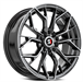 Spec-1 SP-76 15x6.5 4x100 4x114.3 +20 Cb73.1 Gloss Black & Machined
