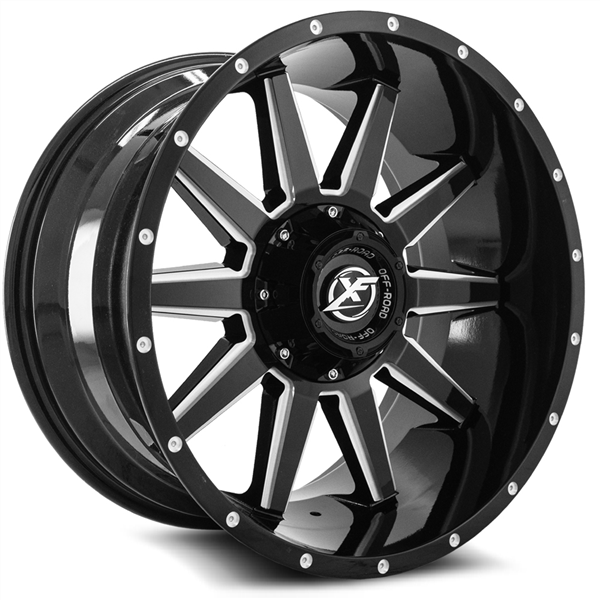 XF Off-Road XF-219 18x9 5x127 5x139.7 0 Cb 78.1 Gloss Black & Milled