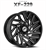 XF OFF-ROAD XF-229 22X12 6X135 6X139.7 -44 CB 106.4 GLOSS BLACK & MILLED
