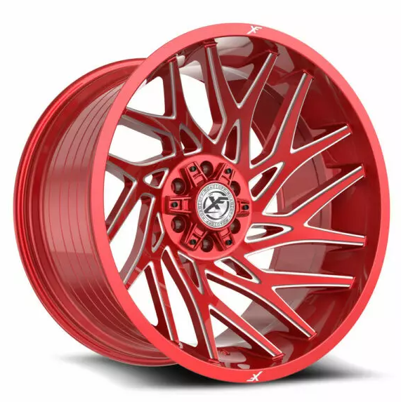 XF Off-Road XF-229 22x12 6x135 6x139.7 -44 Cb 106.4 Anodized Red & Milled