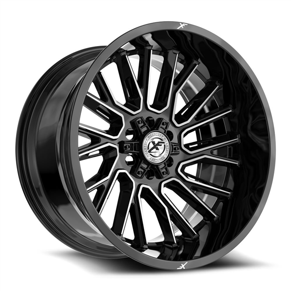XF Off-Road XF-230 17x9 5x127 5x139.7 0 Cb 78.1 Gloss Black & Machined