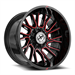 XF Off-Road XF-230 20x10 8x165.1 8x170 -12 Cb 125.2 Gloss Black & Red Machined