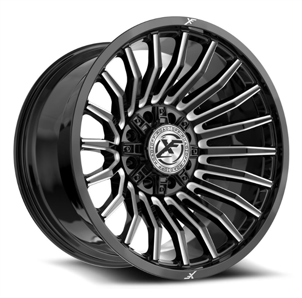XF Off-Road XF-231 24x12 8x165.1 8x180 -44 Cb 125.2 Gloss Black & Milled