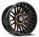 XF Off-Road XF-234 17x9 6x135 6x139.7 +12 Cb 106.4 Satin Black & Bronze Machined Double Dark Tint