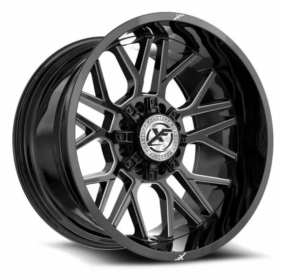 XF Off-Road XF-235 20x10 8x165.1 8x170 -12 Cb 125.2 Gloss Black & Milled