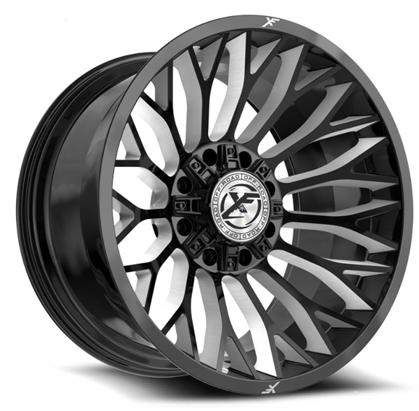 XF Off-Road XF-237 20x10 8x165.1 8x170 -12 Cb 125.2 Gloss Black & Milled