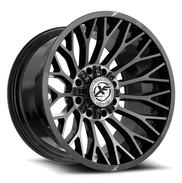 XF Off-Road XF-237 26x12 8x165.1 8x170 -44 Cb 125.2 Gloss Black & Brushed Double Dark Tint