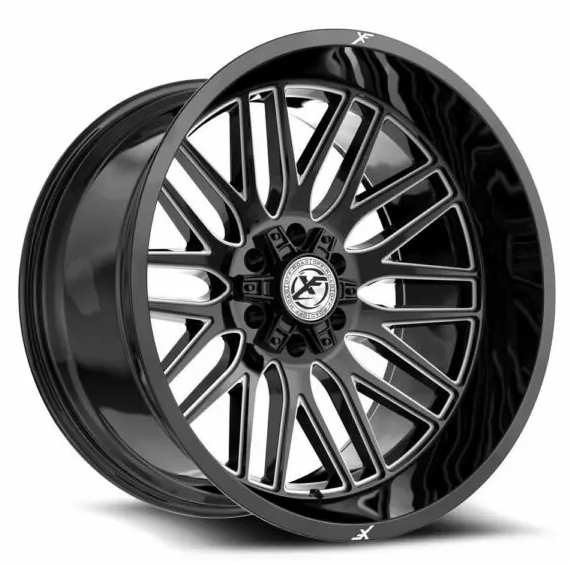 XF Off-Road XF-240 18x9 5x127 5x139.7 +12 Cb 78.1 Gloss Black & Milled