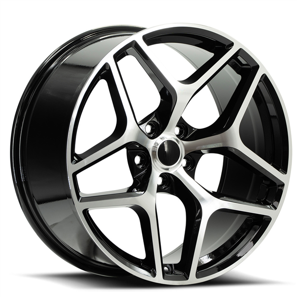 OE. Revolution Z28 22X9 5X120 +35 Cb 71.5 Gloss Black & Machined
